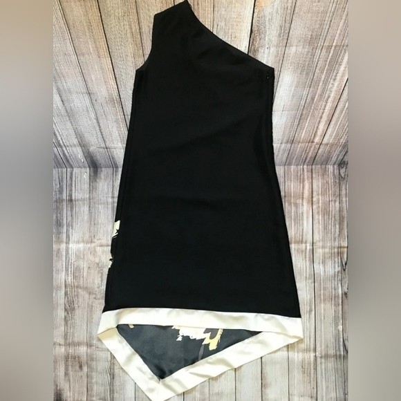 MARIE SAINT PIERRE Asymmetrical One Shoulder Graphic Dress XS - Picture 5 of 10